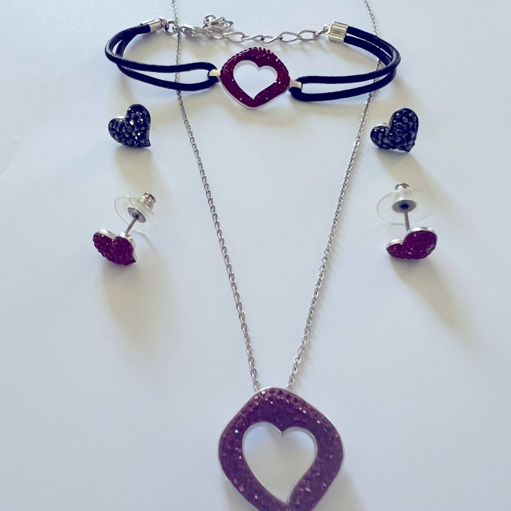 Swarovski Crystal hearts set!